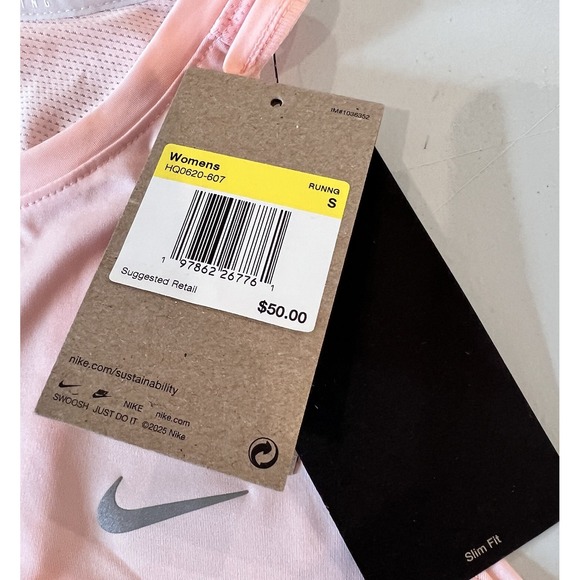 Nike Swift Dri-FIT Running Tank Top HQ0620 Pink Women's Size Small NWT - Picture 6 of 10